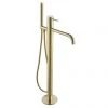 JTP Vos Brushed Brass Freestanding Bath Shower Mixer -Bath Taps Shop 23534BBR P