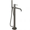 JTP Vos Brushed Black Freestanding Bath Shower Mixer -Bath Taps Shop 27534BBL P