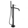 JTP Vos Matt Black Freestanding Bath Shower Mixer -Bath Taps Shop 28534MB P