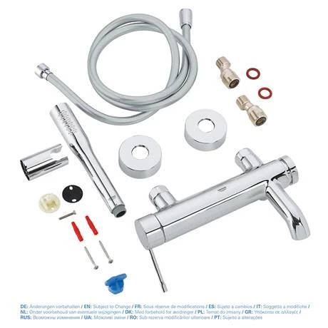 Grohe Essence Wall Mounted Bath Shower Mixer and Kit - 33628001 5 Grohe Essence Wall Mounted Bath Shower Mixer and Kit - 33628001 - Image 3