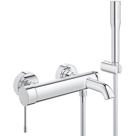 Grohe Essence Wall Mounted Bath Shower Mixer and Kit - 33628001 3 Grohe Essence Wall Mounted Bath Shower Mixer and Kit - 33628001