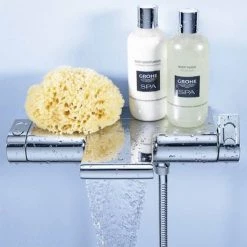 Grohe Grohtherm 2000 Wall Mounted Thermostatic Bath Shower Mixer - 34464001 11 Grohe Grohtherm 2000 Wall Mounted Thermostatic Bath Shower Mixer - 34464001 -Bath Taps Shop 34464001 D3 460