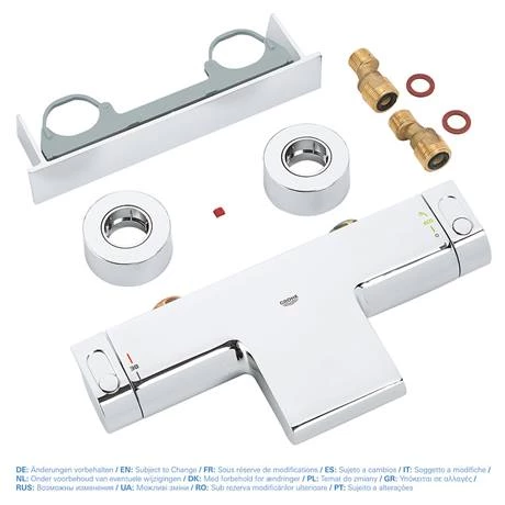 Grohe Grohtherm 2000 Wall Mounted Thermostatic Bath Shower Mixer - 34464001 8 Grohe Grohtherm 2000 Wall Mounted Thermostatic Bath Shower Mixer - 34464001 - Image 6