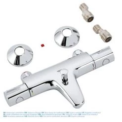 Grohe Grohtherm TMV2 800 Wall Mounted Thermostatic Bath Shower Mixer - 34567000 -Bath Taps Shop 34567000 D4 460