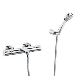 Roca T-1000 Wall Mounted Thermostatic Bath Shower Mixer + Kit
