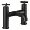 JTP Solex Matt Black Bath Filler -Bath Taps Shop 66223MB P