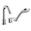 Hansgrohe Logis 3-Hole Deck Mounted Single Lever Bath Mixer - 71310000 2 Hansgrohe Logis 3-Hole Deck Mounted Single Lever Bath Mixer - 71310000 -Bath Taps Shop 71310000 P