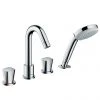 Hansgrohe Logis 4-Hole Deck Mounted Bath Shower Mixer - 71314000 2 Hansgrohe Logis 4-Hole Deck Mounted Bath Shower Mixer - 71314000 -Bath Taps Shop 71314000 P