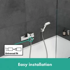 Hansgrohe Vernis Shape Exposed Single Lever Bath Shower Mixer - Chrome - 71450000 -Bath Taps Shop 71450000 ai2 460