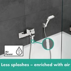 Hansgrohe Vernis Shape Exposed Single Lever Bath Shower Mixer - Chrome - 71450000 -Bath Taps Shop 71450000 ai3 460