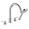 Hansgrohe Vernis Blend 4-hole Deck Mounted Bath Mixer - Chrome - 71456000 -Bath Taps Shop 71456000 P