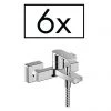 Hansgrohe Pack of 6 Vernis Shape Exposed Single Lever Bath Shower Mixer - 71457000 -Bath Taps Shop 71457000 P