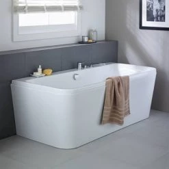 Ideal Standard Tonic II Single Lever 3-Hole Bath Shower Mixer with Spout -Bath Taps Shop A6349AA D5 460