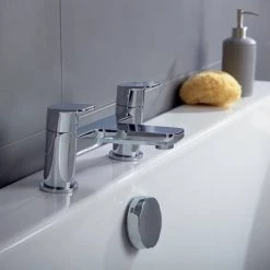 Ideal Standard Tonic II Dual Control Bath Filler -Bath Taps Shop A6353AA D3 460