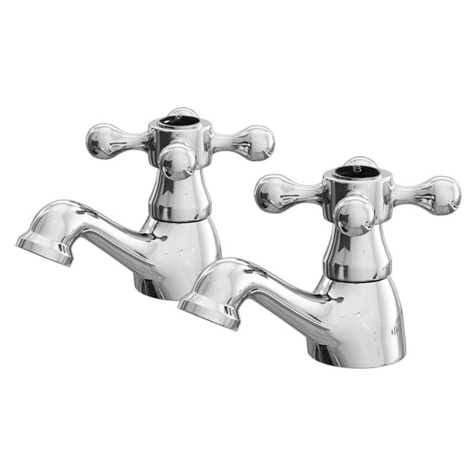 Albert Traditional Bath Taps with Black Indices (Pair) 3 Albert Traditional Bath Taps with Black Indices (Pair)