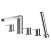 Nuie Arvan Deck Mounted 5TH Bath Shower Mixer - ARV314 2 Nuie Arvan Deck Mounted 5TH Bath Shower Mixer - ARV314 -Bath Taps Shop ARV314 P