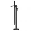 Toreno Round Black Freestanding Bath Shower Mixer -Bath Taps Shop ARV421 P