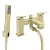 Arezzo Leva Bath Shower Mixer incl. Shower Kit Brushed Brass 2 Arezzo Leva Bath Shower Mixer incl. Shower Kit Brushed Brass -Bath Taps Shop AZ741B p