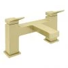 Arezzo Leva Bath Filler Tap Brushed Brass -Bath Taps Shop AZ745BB p