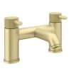 Arezzo Fluted Round Brushed Brass Bath Filler Tap -Bath Taps Shop AZ7TBBF lrg 670