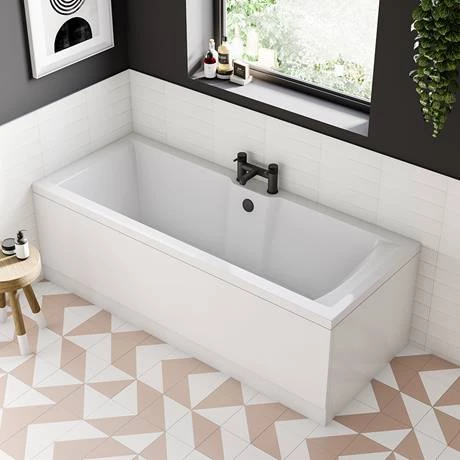 Arezzo Fluted Round Matt Black Bath Filler Tap 8 Arezzo Fluted Round Matt Black Bath Filler Tap - Image 6