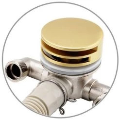 Arezzo Brushed Brass Deck Bath Side Valves with Freeflow Bath Filler 7 Arezzo Brushed Brass Deck Bath Side Valves with Freeflow Bath Filler -Bath Taps Shop AZBB SV PACK d2 460