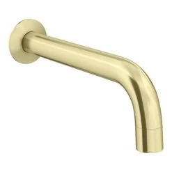 Arezzo Brushed Brass Round Concealed Manual Valve + Bath Spout -Bath Taps Shop AZBBWBF n d2 460