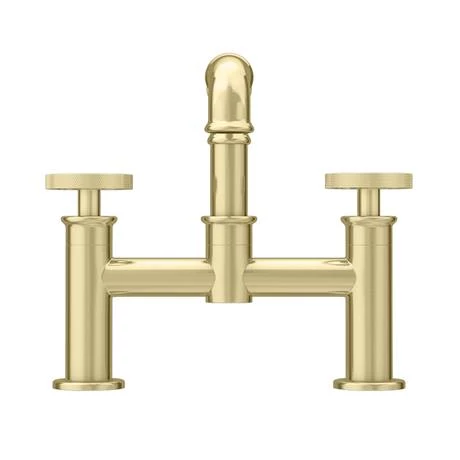 Arezzo Brushed Brass Industrial Style Bath Filler 6 Arezzo Brushed Brass Industrial Style Bath Filler - Image 4