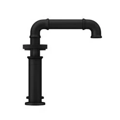 Arezzo Matt Black Industrial Style Bath Filler -Bath Taps Shop AZISBK03 n d3 460