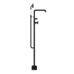 Arezzo Matt Black Industrial Style Freestanding Bath Shower Mixer Tap -Bath Taps Shop AZISBK05 n d3 460