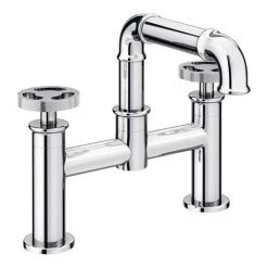 Arezzo Chrome Industrial Style Bath Filler -Bath Taps Shop AZISCH03 d2 460
