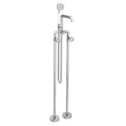 Arezzo Chrome Industrial Style Freestanding Bath Shower Mixer Tap -Bath Taps Shop AZISCH05 n d2 460
