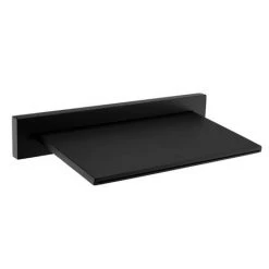 Arezzo Matt Black Wall Mounted Slimline Waterfall Bath Filler + Concealed Thermostatic Valve 12 Arezzo Matt Black Wall Mounted Slimline Waterfall Bath Filler + Concealed Thermostatic Valve -Bath Taps Shop AZWF05 d6 460