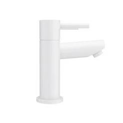 Arezzo Round Matt White Bath Filler Tap -Bath Taps Shop AZWHTBF d2 460