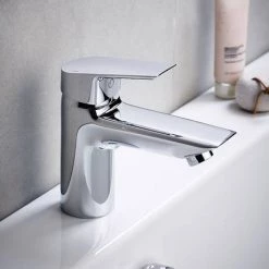 Ideal Standard Tesi 1 Hole Bath Filler - B1956AA -Bath Taps Shop B1956AA D1 460