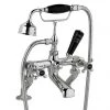 Bayswater Black Crosshead Deck Mounted Bath Shower Mixer 2 Bayswater Black Crosshead Deck Mounted Bath Shower Mixer -Bath Taps Shop BAYT144 PN
