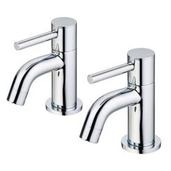 Ideal Standard Ceraline Bath Pillar Taps - BC187AA -Bath Taps Shop BC187AA D1 460