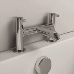 Ideal Standard Ceraline 2 Tap Hole Bath Filler - BC188AA -Bath Taps Shop BC188AA D2 460