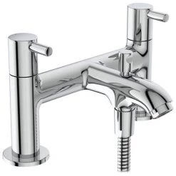 Ideal Standard Ceraline 2 Hole Bath Shower Mixer - BC189AA -Bath Taps Shop BC189AA D1 460
