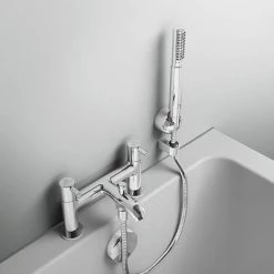 Ideal Standard Ceraline 2 Hole Bath Shower Mixer - BC189AA -Bath Taps Shop BC189AA D4 460