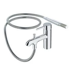 Ideal Standard Ceraline 1 Hole Bath Shower Mixer - BC191AA -Bath Taps Shop BC191AA D2 460