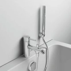 Ideal Standard Ceraline 1 Hole Bath Shower Mixer - BC191AA -Bath Taps Shop BC191AA D5 460