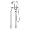 Hudson Reed Topaz Bath Shower Mixer with Extended Leg Set - Chrome -Bath Taps Shop BC304 DA314 p