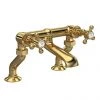 Hudson Reed Brushed Brass Topaz Crosshead Deck Mounted Bath Filler - BC803HX 2 Hudson Reed Brushed Brass Topaz Crosshead Deck Mounted Bath Filler - BC803HX -Bath Taps Shop BC803HX P
