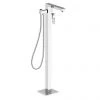 BagnoDesign Zephyr Chrome Freestanding Bath Shower Mixer (Excluding Handset) -Bath Taps Shop BDM ZEP 328 CP P