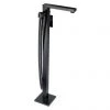 BagnoDesign Zephyr Matt Black Freestanding Bath Shower Mixer (Excluding Handset) -Bath Taps Shop BDM ZEP 328 MB P
