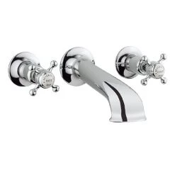 Crosswater - Belgravia Crosshead Wall Mounted Bath Spout with Stop Taps