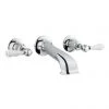 Crosswater - Belgravia Lever Wall Mounted Bath Spout with Stop Taps -Bath Taps Shop BL350WC LV BL0370WC P