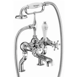 Burlington - Birkenhead Deck Mounted Bath/Shower Mixer - BI15 -Bath Taps Shop Burlington Birkenhead Deck Mounted Bath Shower Mixer BI15 d1 460