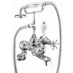 Burlington - Birkenhead Wall Mounted Bath/Shower Mixer - BI17 -Bath Taps Shop Burlington Birkenhead Wall Mounted Bath Shower Mixer BI17 d1 460